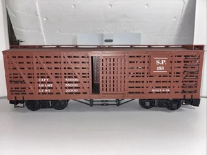 Bachmann Big Haulers G Scale Southern Pacific SP 153 Stock Car Livestock Freight - Picture 1 of 22