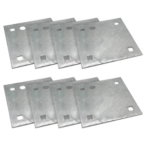 Stationary & Floating Dock Backer Plates 5"x5" Heavy-Duty Galvanized Steel (8) - Bild 1 von 4