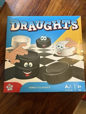 Kids Play Draughts Board Game Family Fun Activity +3 - Image 1 of 2