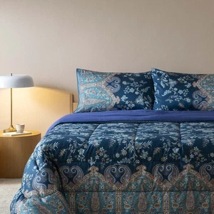 Trapunta MATRIMONIALE Bassetti GRANFOULARD in raso di puro cotone INDIAN ROSES B - Foto 1 di 1