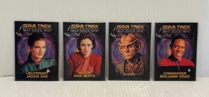 SkyBox Playmates Star Trek: Deep Space Nine 1993 4 Crew Members Plastic Sleeves - Picture 1 of 9