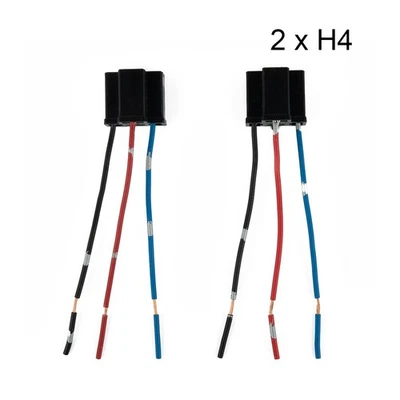 10 Grams Socket 12/24V 2 X 2pcs 3 Pin Accessories Connector H4 Headlight - Image 1 of 4