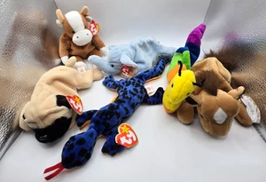 Lote de 6 - 95/96 Original Ty Beanie Babies - con etiquetas colgantes/tush - Ver detalles - Imagen 1 de 7