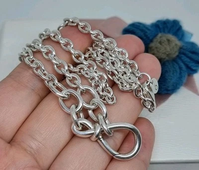 EN CAJA Genuino Pandora Grueso Nudo Infinito Collar Cadena 50cm 💕 S925 ALE Foto 1 de 4
