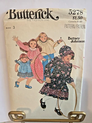 SEWING PATTERN BUTTERICK 5278 SIZE 3 CUT - Image 1 of 2