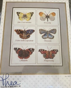 Thea Gouverneur Kreuzstich-Set Schmetterlinge Nr. 2037 Vlinders Neu im Paket - Bild 1 von 6