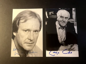 DENIS WATERMAN / GEORGE COLE - MINDER CAST MEMBERS - 2 X SIGNED PHOTO - Picture 1 of 1