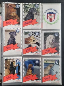 1994 EE. UU. ADUANAS PERRO CANINO PATRULLA FRONTERIZA LOTE 63 TARJETAS TOTAL CASI NUEVO - Imagen 1 de 8
