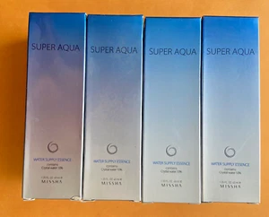 Pack of 4 Missha Super Aqua Water Supply Essence. 1.35 fl oz./40 ml. - Picture 1 of 4