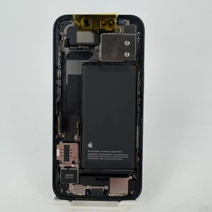 iPhone 13 Midnight Black Back Housing Replacement W Small Parts OEM 85% BH - Picture 1 of 16