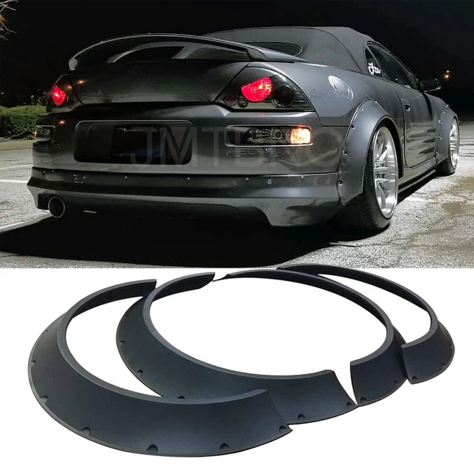 4 шт расширителей крыльев для Mitsubishi Eclipse очень широкий комплект кузова колесные арки 4,5 дюйма - Изображение 1 из 4