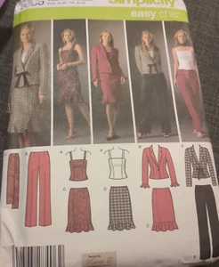 SIMPLICITY Pattern # 4885 Misses' /PETITE TOP, PANTS, SKIRT, JACKET & SCARF UC/ - Picture 1 of 3