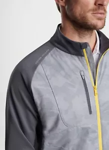 Peter Millar M Endeavor Elite Hybrid Mens Jacket Gale Iron Full Zip Coat $245 - Picture 1 of 10