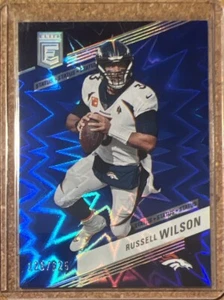 2023 Panini Donruss Elite RUSSELL WILSON No. 85 Blue Explosion /625 BRONCOS - Bild 1 von 2