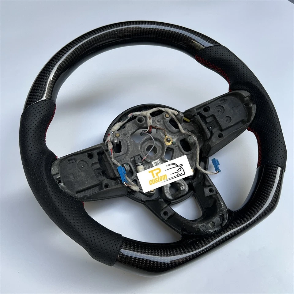 Volante de fibra de carbono real para MINI Cooper JCW R56 F54-57 2014-2020 Foto 1 de 4