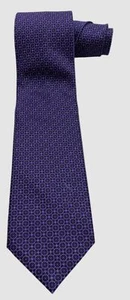 Stefano Ricci Men's Purple Satin Geometric Silk Tie Size 59 x 3.5 - Picture 1 of 2