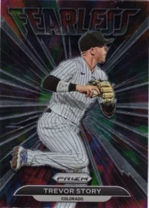 TREVOR STORY-SS-COLORADO ROCKIES-2022 PANINI-PRIZM-NO.FL-19-FEARLESS - Picture 1 of 2