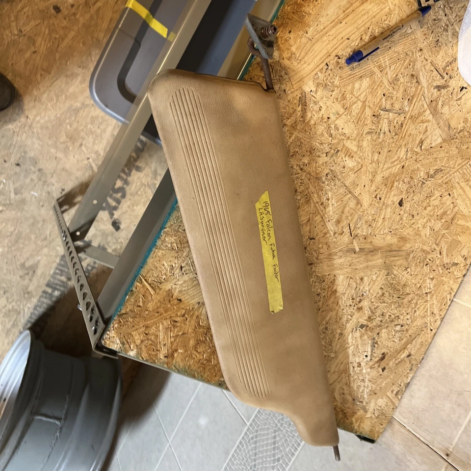 1965 Falcon Fordor 4 Door Post LH Sunvisor - Image 1 of 4