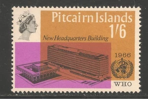 Pitcairninseln #63 (CD322) Sehr guter Erhaltungszustand MVLH - 1966 1sh6p Weltgesundheitsorganisation WHO - Bild 1 von 1