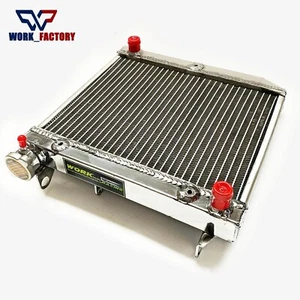 ATV Radiator for 2004-2009 Honda TRX450R TRX450ER 2005 2006 07 Polished Aluminum - Picture 1 of 11