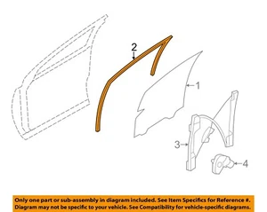 FORD OEM Front Door-Run Channel Right 9T4Z7821596B - Picture 1 of 2