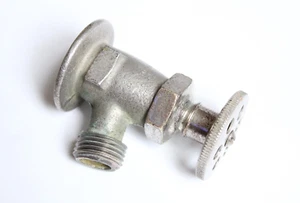 antiker Außenzapfen Schlauch Lätzchen | Vintage viktorianische Garage Schwellerhahn Garten alter Wasserhahn - Bild 1 von 20