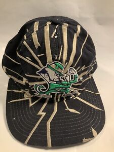 Vintage SnapBack Hat Starter Collision Notre Dame Fighting Irish *damage