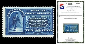 Scott E5 1895 10c Special Delivery Mint Just Fine NH Cat $475 with PSE CERT - Picture 1 of 1