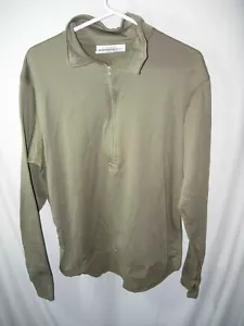 MENS MILITARY TACTICAL BASE LAYER HUNTING Long Sleeve Shirt 1/2 ZIP SIZE M 46" - Picture 1 of 5