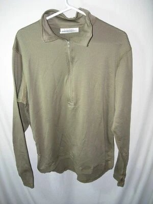 MENS MILITARY TACTICAL BASE LAYER HUNTING Long Sleeve Shirt 1/2 ZIP SIZE M 46" - Image 1 of 4