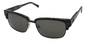 John Varvatos Mens Black Tortoise Plastic Rectangle Sunglass V516, Green Lens - Picture 1 of 12
