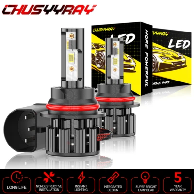 Kit de faros LED 9007 HB5 6000K blanco alto/bajo para LINCOLN Blackwood 2002-2003 Foto 1 de 4