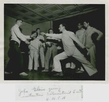 John Glein fencing YWCA Baltimore Maryland antique sport photo