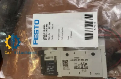 1-Piece new FESTO solenoid valve VUVG-L10-M52-RT-M5-1H2L-W1- - Image 1 of 2