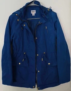 Everlast Womens Hooded Rain Jacket Size Small Color Sky Blue - Picture 1 of 8