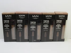 NYX TINTED BROW MASCARA CHOCOLATE 0.22 OZ BOXED (LOT OF 5) - Picture 1 of 2