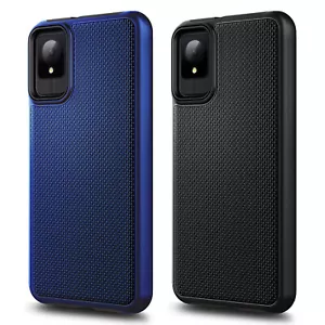 For TCL K11 (T432W) Case Hybrid Shockproof Armor Phone Cover + Tempered Glass - Picture 1 of 14