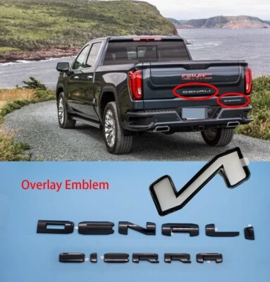 For 2020+GMC Sierra 2500 3500hd DENALI HD DENALI SIERRA OVERLAY Emblem 84337659 - Image 1 of 4