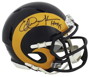Rams Eric Dickerson "HOF 99" Authentic Signed Speed Mini Helmet BAS Witnessed - Picture 1 of 5