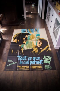 ALL THAT HEAVEN ALLOW 🎬Großes französisches Grande Vintage Filmplakat Original 1955 - Bild 1 von 8