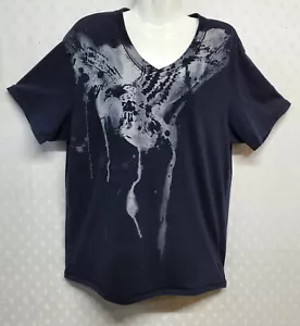 American Eagle Women's Blouse Lg Black Gray Design - Picture 1 of 4