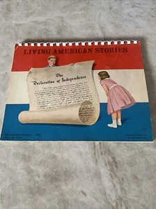 Vtg PB book, Living American Stories, Declaration of Independence, 1962 pop-up - Picture 1 of 7