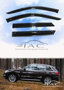 Chrome Trim Side Window Visors Guard Vent Deflectors For BMW X3 G01 2018-ON - Picture 1 of 7