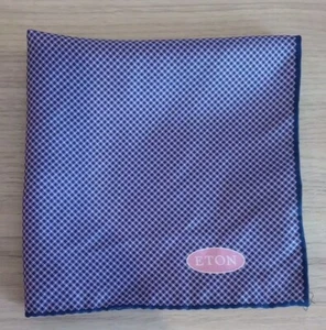 Eton Shirts Pocket Square 100% Silk Italian Made Purple & Pink Free UK Postage  - Picture 1 of 5