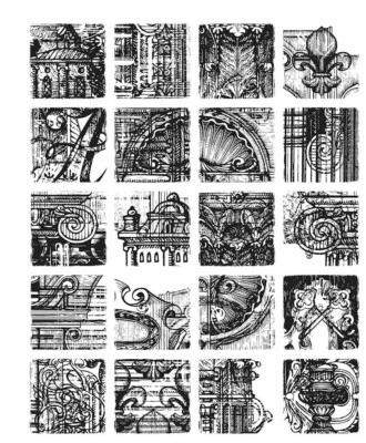Tim Holtz Cling Stamps 7"X8.5" - Creative Blocks - image 1 of 2