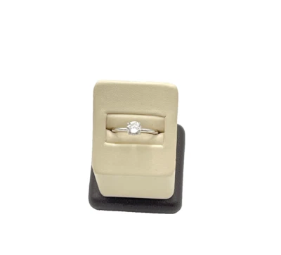 Anillo de diamantes simulados vintage plateado talla 7 Foto 1 de 4