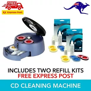 CD DVD Cleaning Scratch Repair Machine + 3 Sets Polishing Disks - EXPRESS POST - Picture 1 of 8