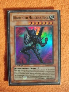 Yu-Gi-Oh! Karte, Böser Held Malicious Edge, GLAS-DE003, 1. Aufl.,Deutsch, EX - Bild 1 von 1
