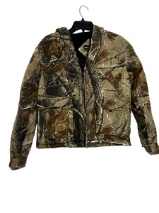 Vintage Real tree Camo Jacket Hooded Full zip Youth XXL/2XG (18) - Picture 1 of 15