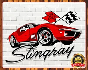 Corvette - Stingray - 1970s - Metal Sign 11 x 14 - Picture 1 of 4